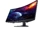 Dell S3422DWG, 32" Curved Gaming AG LED 21:9, VA, 1ms MPRT/2ms GtG, 144Hz, 3000:1, 400 cd/m2, WQHD (3440x1440), AMD FreeSyn, HDR 400, 90% DCI-P3, HDMI, DP, USB 3.2 Hub, ComfortView, Audio Line-out, Height Adjustable, Tilt, Black