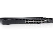Dell Networking N2024, L2, 24x 1GbE + 2x 10GbE SFP+ fixed ports, Stacking, IO to PSU airflow, AC