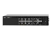 Dell Networking N1100/1 RU, half width/PoE+ 10x 1GbE RJ45 + 2x GbE SFP ports/